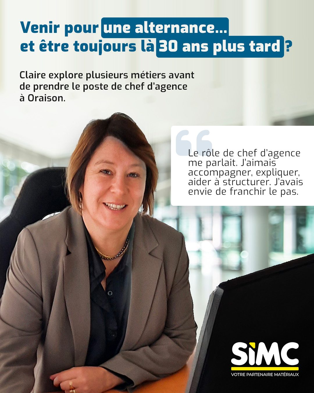 Mobilité interne : alternance à chef d'agence